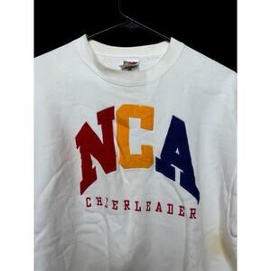 Vintage 90s y2k NCA Cheerler Fruit of the Loom single Stitch Sweatshirt Sz: L C8